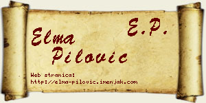 Elma Pilović vizit kartica